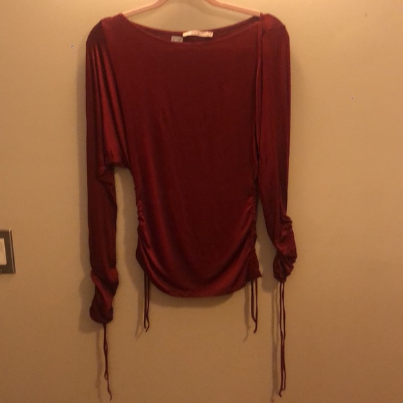 Red Valentino red ruched shirt - Picture 5 of 6